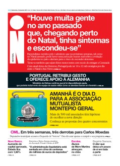 Capa Jornal i quinta-feira, 16 / dezembro / 2021