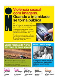 Capa Jornal i segunda-feira, 17 / janeiro / 2022