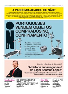 Capa Jornal i quarta-feira, 17 / novembro / 2021