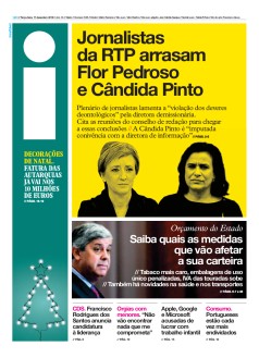 Capa Jornal i ter�a-feira, 17 / dezembro / 2019