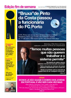 Capa Jornal i sexta-feira, 17 / dezembro / 2021