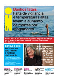 Capa Jornal i segunda-feira, 18 / abril / 2022