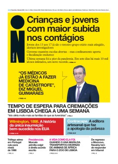 Capa Jornal i ter�a-feira, 19 / janeiro / 2021