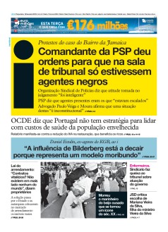 Capa Jornal i ter�a-feira, 19 / fevereiro / 2019