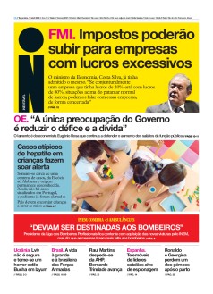 Capa Jornal i ter�a-feira, 19 / abril / 2022