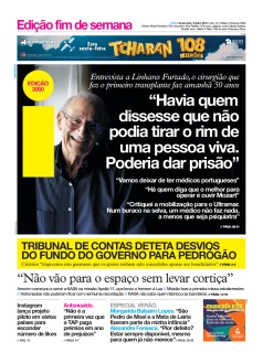 Capa Jornal i sexta-feira, 19 / julho / 2019
