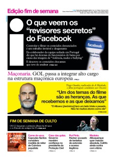 Capa Jornal i sexta-feira, 20 / setembro / 2019