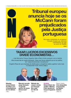 Capa Jornal i ter�a-feira, 20 / setembro / 2022