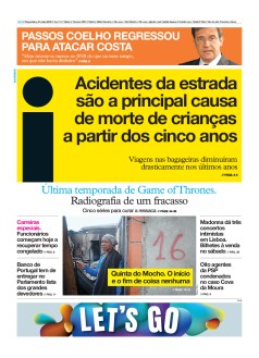 Capa Jornal i ter�a-feira, 21 / maio / 2019