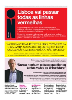 Capa Jornal i segunda-feira, 21 / junho / 2021