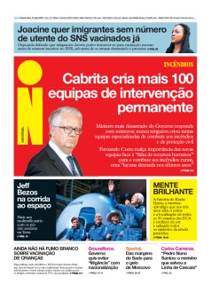 Capa Jornal i quarta-feira, 21 / julho / 2021