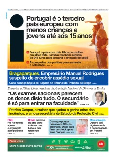 Capa Jornal i segunda-feira, 21 / outubro / 2019