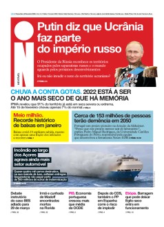 Capa Jornal i ter�a-feira, 22 / fevereiro / 2022