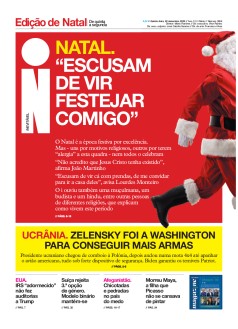 Capa Jornal i quinta-feira, 22 / dezembro / 2022