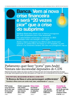 Capa Jornal i quarta-feira, 23 / outubro / 2019