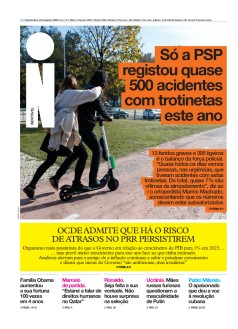 Capa Jornal i quarta-feira, 23 / novembro / 2022