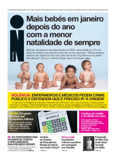 Capa Jornal i quinta-feira, 24 / fevereiro / 2022