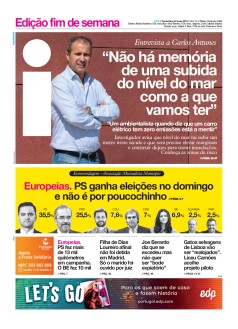 Capa Jornal i sexta-feira, 24 / maio / 2019