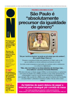 Capa Jornal i ter�a-feira, 24 / agosto / 2021