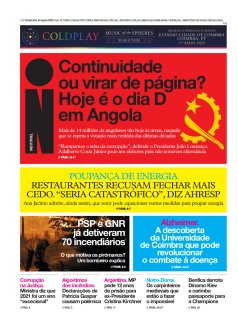 Capa Jornal i quarta-feira, 24 / agosto / 2022