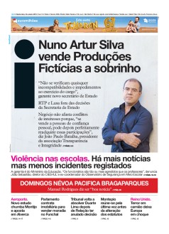 Capa Jornal i quinta-feira, 24 / outubro / 2019