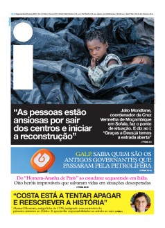 Capa Jornal i segunda-feira, 25 / mar�o / 2019