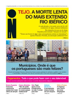 Capa Jornal i segunda-feira, 25 / julho / 2022