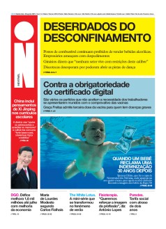 Capa Jornal i quinta-feira, 26 / agosto / 2021