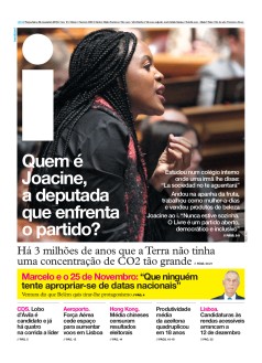 Capa Jornal i ter�a-feira, 26 / novembro / 2019