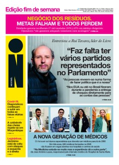 Capa Jornal i quinta-feira, 27 / janeiro / 2022