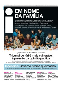 Capa Jornal i quarta-feira, 27 / mar�o / 2019
