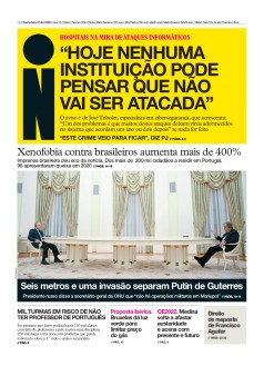 Capa Jornal i quarta-feira, 27 / abril / 2022