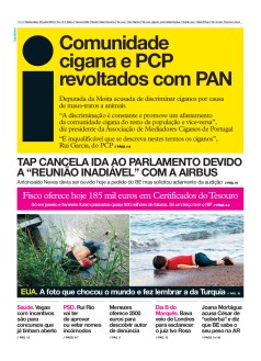Capa Jornal i quinta-feira, 27 / junho / 2019