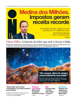 Capa Jornal i quarta-feira, 27 / julho / 2022