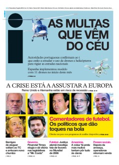 Capa Jornal i ter�a-feira, 27 / agosto / 2019