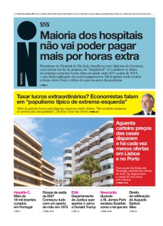 Capa Jornal i quinta-feira, 28 / julho / 2022