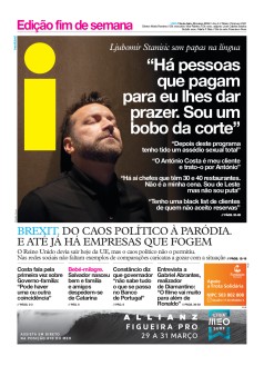 Capa Jornal i sexta-feira, 29 / mar�o / 2019