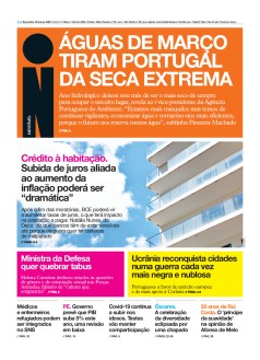 Capa Jornal i ter�a-feira, 29 / mar�o / 2022