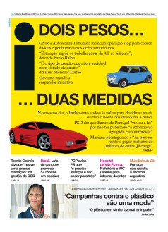 Capa Jornal i quarta-feira, 29 / maio / 2019