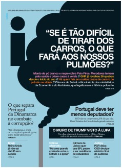 Capa Jornal i quarta-feira, 30 / janeiro / 2019