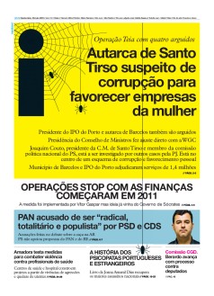 Capa Jornal i quinta-feira, 30 / maio / 2019