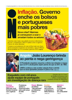 Capa Jornal i ter�a-feira, 30 / agosto / 2022