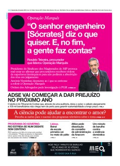 Capa Jornal i quarta-feira, 30 / outubro / 2019