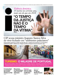 Capa Jornal i segunda-feira, 30 / dezembro / 2019