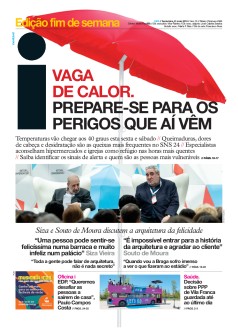 Capa Jornal i sexta-feira, 31 / maio / 2019