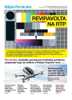 Capa Jornal i ter�a-feira, 31 / dezembro / 2019