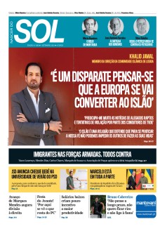 Capa Jornal Nascer do Sol sexta-feira, 01 / setembro / 2023