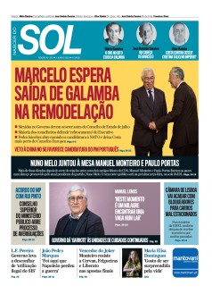 Capa Jornal Nascer do Sol sexta-feira, 02 / junho / 2023