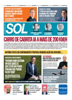 Capa Jornal Nascer do Sol s�bado, 03 / julho / 2021