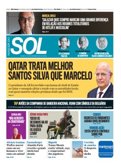 Capa Jornal Nascer do Sol s�bado, 03 / dezembro / 2022